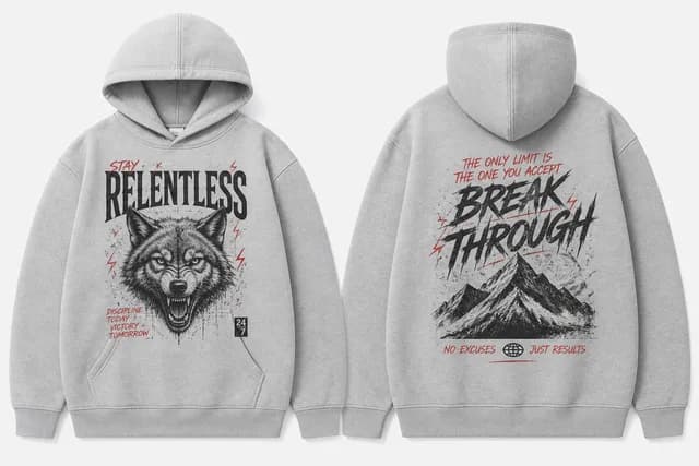 Printed Hoodie